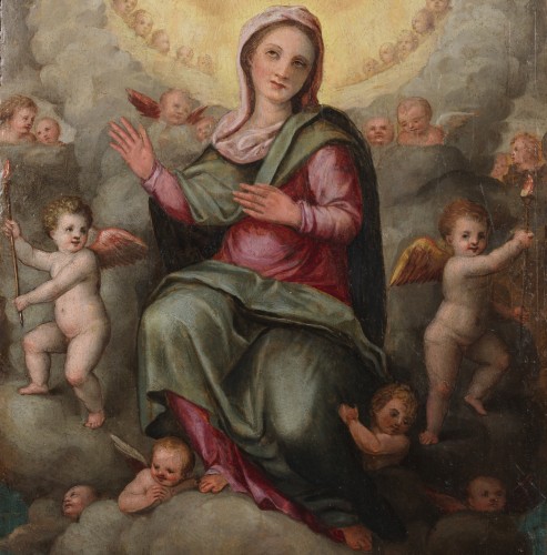 Antiquités - Assumption of Mary - Francesco Mati ( 1561 - 1623 )