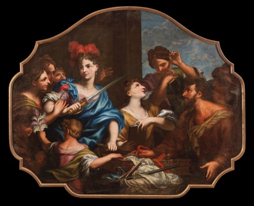 Louis XV - Achille et les filles de Lycomède par P. Gerolamo Piola (1666 - 1724 )