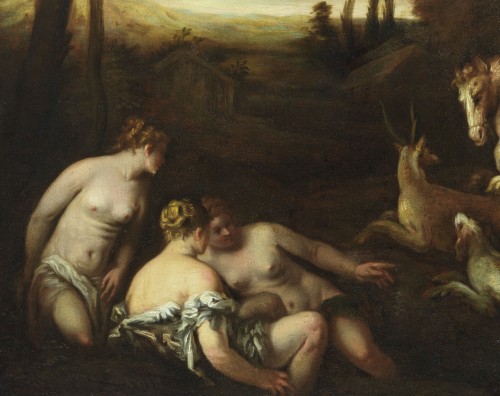 Paintings & Drawings  - Diana And Actaeon - Ernest Daret ( 1670 - 1725 )