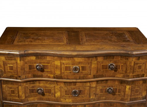 Lombard Louis XV Chest Of Drawers In Walnut - 