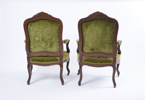 18th century - Six Lombard Armchairs Of The 18th Century 