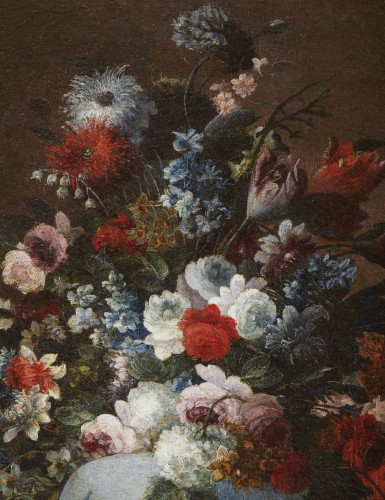 17th century - Still Life Depicting A Vase Of Flowers - Gaspare Lopez ( 1650 - 1740 )