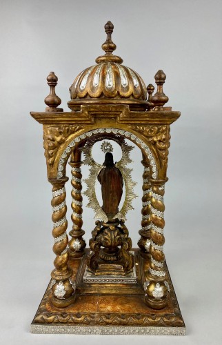  - Early 18th century wood an dsilver tabernacle