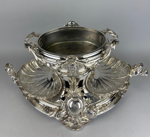 Christofle – Important csilver plated enterpiece late XIXe - Napoléon III