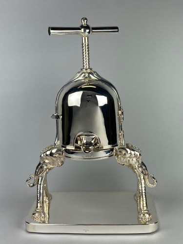 silverware & tableware  - A Silver Plated Lobster Press / Duck Press By Cailar &amp; Bayard