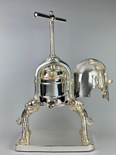 A Silver Plated Lobster Press / Duck Press By Cailar &amp; Bayard - 