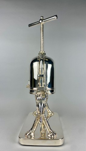 A Silver Plated Lobster Press / Duck Press By Cailar &amp; Bayard - 