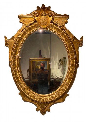 Large Napoleon III Mirror.