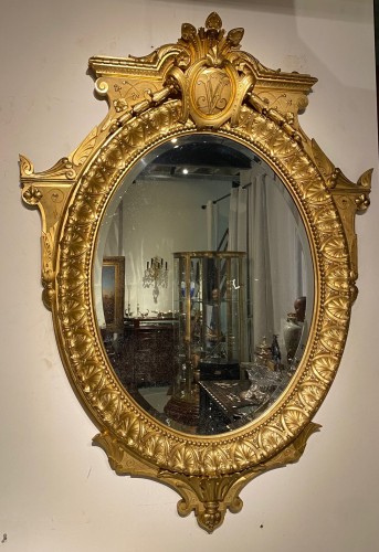 Miroirs, Trumeaux  - Grand miroir Napoleon III