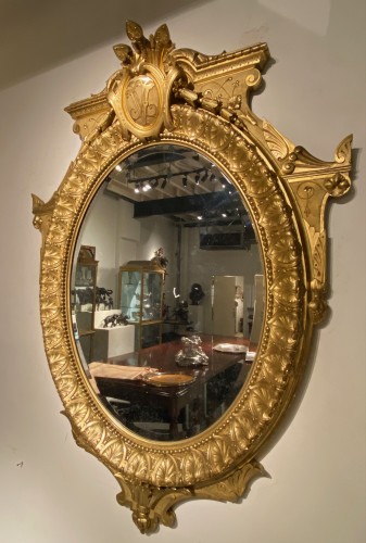 Grand miroir Napoleon III - Robin Kowalski Antiques