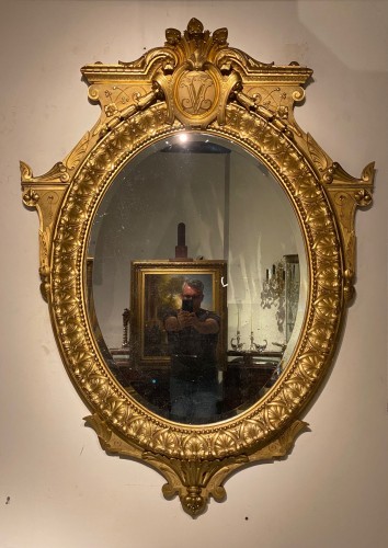 Antiquités - Large Napoleon III Mirror.