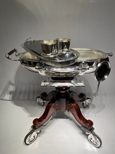 silverware & tableware  - late 19thC  chariot or carving trolley by Christofle Paris