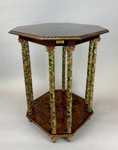 Table byzantine en écaille jaune, Maison Franck Frères - Mobilier Style Art Déco