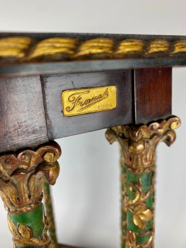 XXe siècle - Table byzantine en écaille jaune, Maison Franck Frères