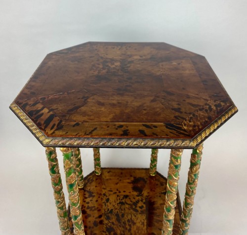 Antiquités - Table byzantine en écaille jaune, Maison Franck Frères