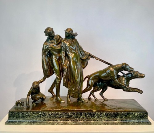 The walk -  Fernand Gysen (1879-1943) - Sculpture Style Art Déco