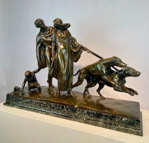 Sculpture  - The walk -  Fernand Gysen (1879-1943)