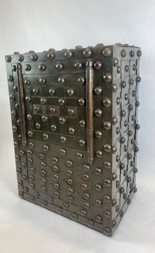 Studded Wrought Iron Safe by Magaud de Charf,Marseille. - 