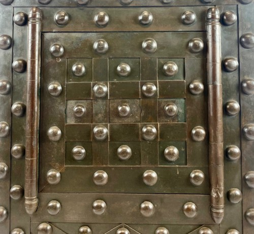 Studded Wrought Iron Safe by Magaud de Charf,Marseille. - 