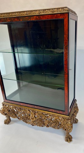 Maison Franck circa 1920s, tortoiseshell and gilded wood cabinet - 