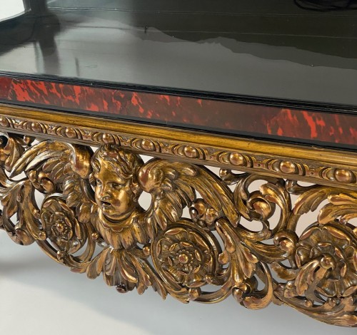 Maison Franck circa 1920s, tortoiseshell and gilded wood cabinet - Art Déco