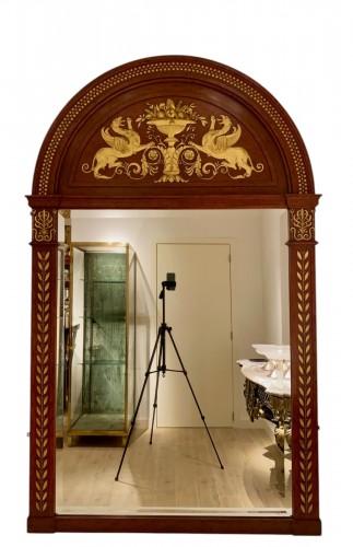 A late 19th century Empire style mirror