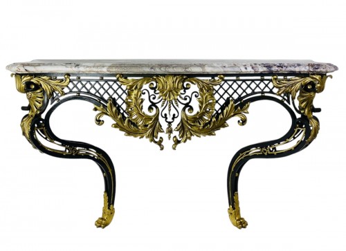  Wrought Iron Console