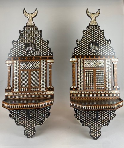 Pair Of 19th Century Ottoman  Wall Shelves - Furniture Style 