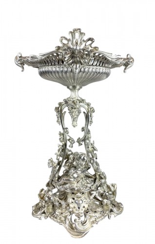 Christofle Paris 19th Century Silver-plated Bronze Centerpiece