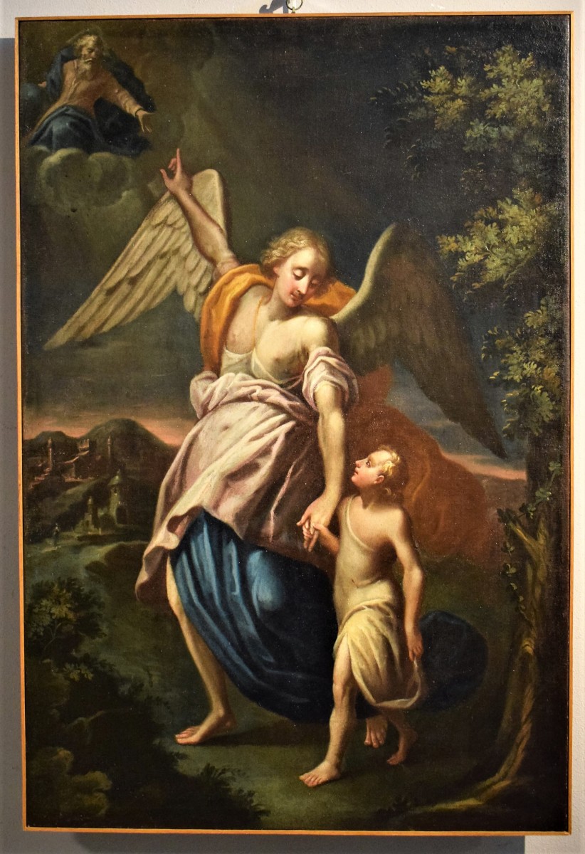 Guardian Angel - 17th century Lombard Master - Ref.97565