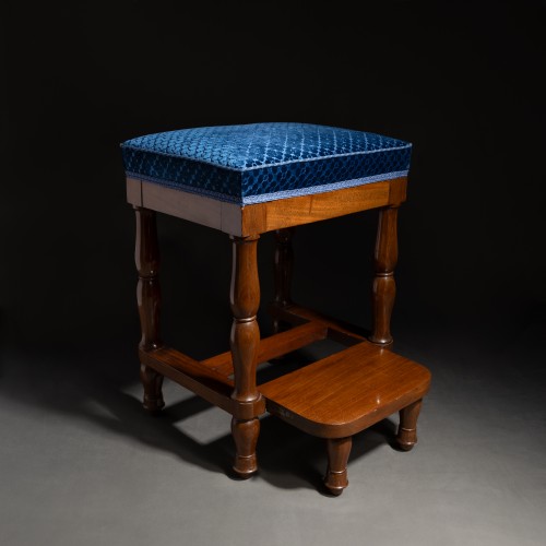 Balny jeune - Tabouret de bibliothèque à système vers 1810 - Sièges Style Empire