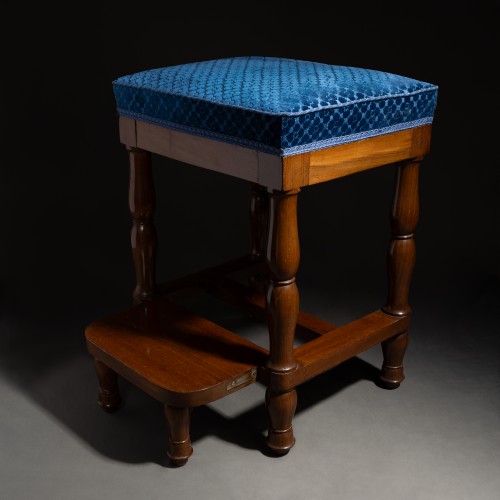 XIXe siècle - Balny jeune - Tabouret de bibliothèque à système vers 1810