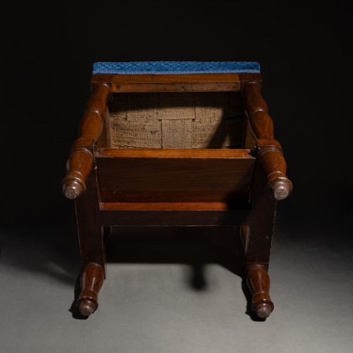 Antiquités - Balny jeune - Tabouret de bibliothèque à système vers 1810