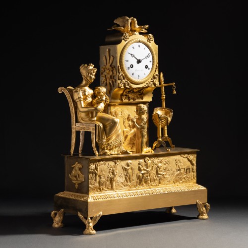 Horlogerie Pendule - Pendule à la naissance de l'enfant du miracle, Jean Simon Deverberie et Gérard