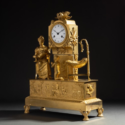 Pendule à la naissance de l'enfant du miracle, Jean Simon Deverberie et Gérard - Schoppmann Art and Antiques