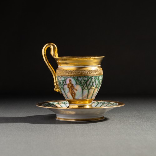 Restauration - Charles X - Ovoid Cup With “troubadour” Decoration And Knurled Friezes - Darte Frèrescirca 1825