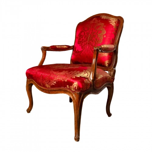 Fauteuil à la reine estampillé NQ Foliot