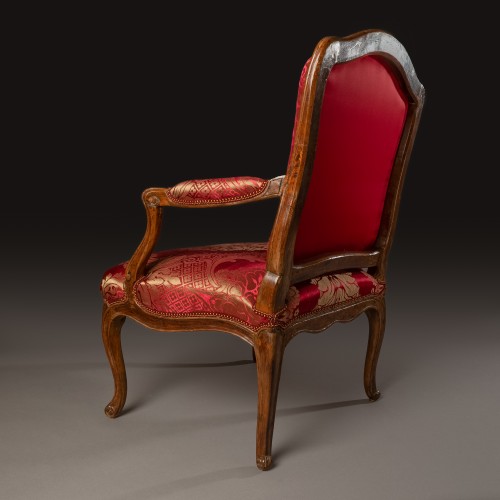 XVIIIe siècle - Fauteuil à la reine estampillé NQ Foliot