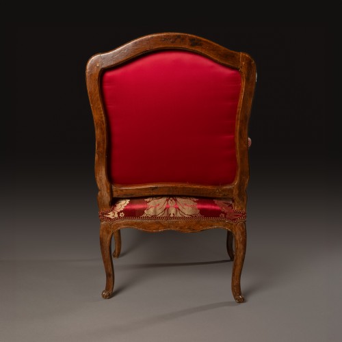 Louis XV - Fauteuil à la reine estampillé NQ Foliot