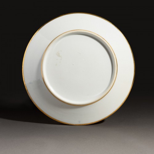 XIXe siècle - Darte Frères assiette à décor topographique, époque Consulat, Empire