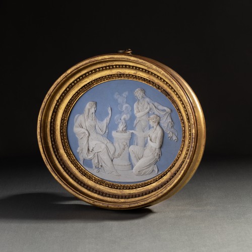 L'initiation de la vestale - Biscuit de porcelaine de la Manufacture Royale de Sèvres vers 1785  - Schoppmann Art and Antiques