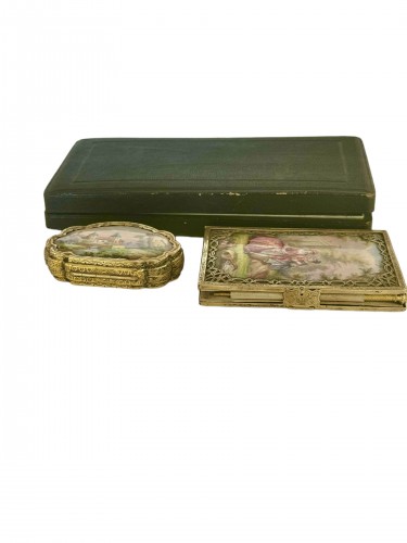 Tahan Lady&#039;s Necessary In Enamel And Vermeil - Objects of Vertu Style Napoléon III