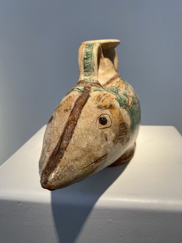 Ceramic fish-shaped handwarmer “Scaldamani” (Italy, first half 16th century - 