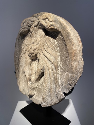 Sculpture  - Patera ‘Love &amp; Harmony&#039; (Italy 13th century)