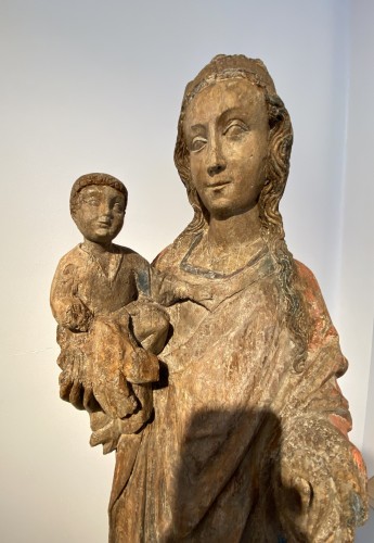 Vierge à l'Enfant, France XVe siècle - Art sacré, objets religieux Style Renaissance