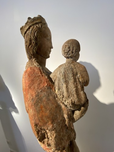 Antiquités - Vierge à l'Enfant, France XVe siècle