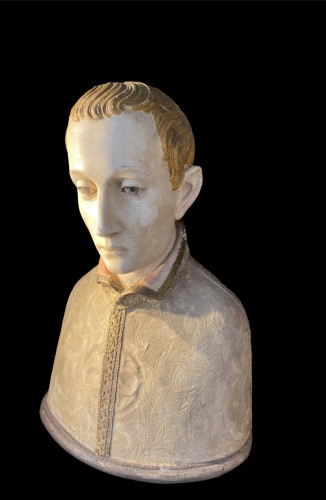 Bust of Saint Aloysius Gonzaga, South Germany 18th century - 