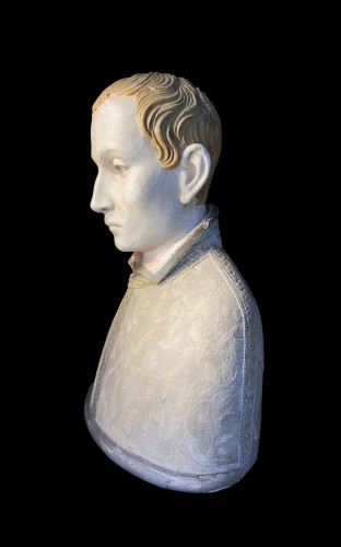 Antiquités - Bust of Saint Aloysius Gonzaga, South Germany 18th century