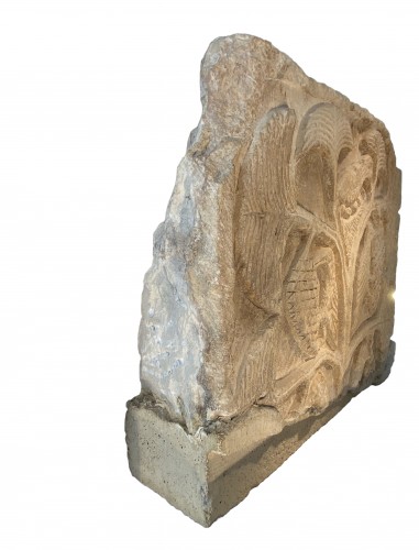 Pre-romanesque bird relief, 10th cent. or earlier, southern France/Spain - Sculpture Style 