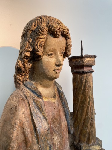 Angel Candle Holder, Tyrol, ca 1500 - 